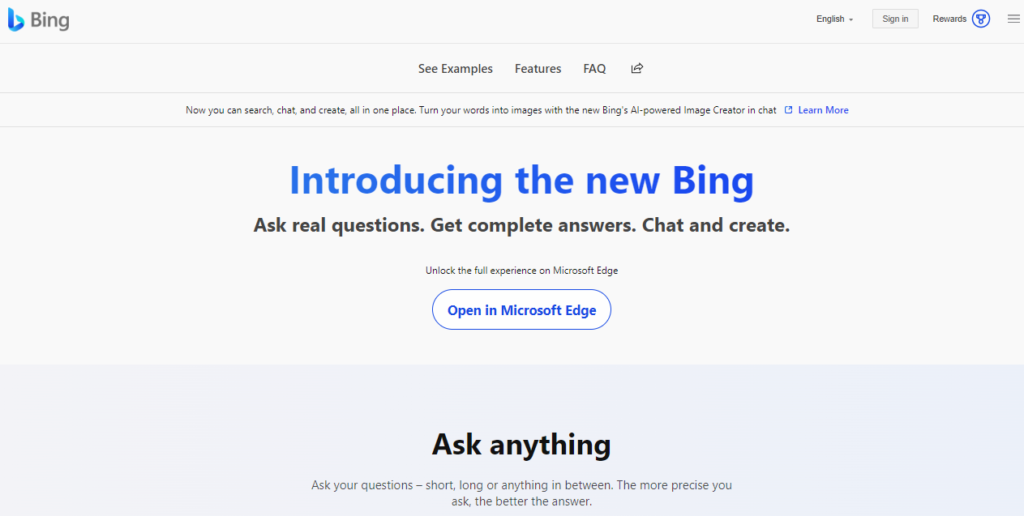 Bing Chatbot - Access ChatGPT 4 For Free